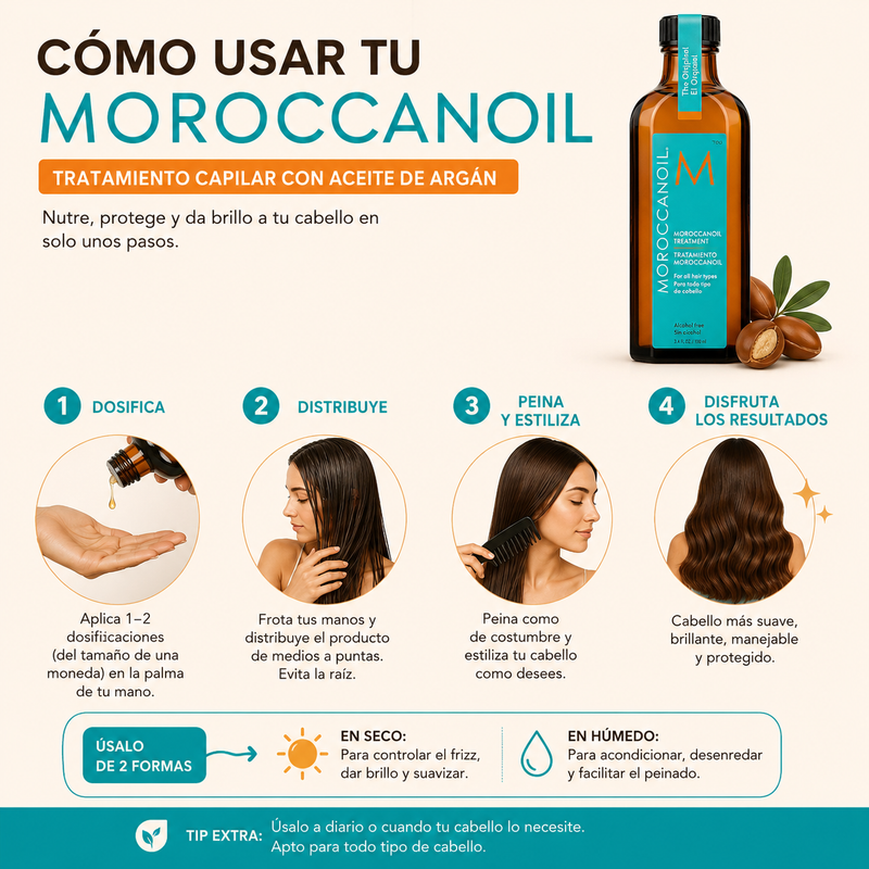 Moroccanoil · Tratamiento Capilar con Aceite de Argán 100 ml