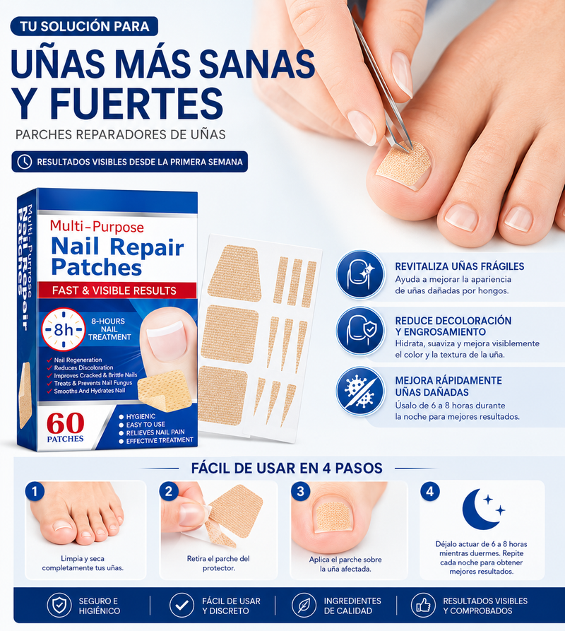 Parches antihongos para uñas (60 unidades)