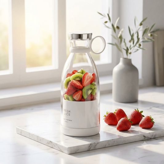 Mini licuadora de vaso portátil blanco