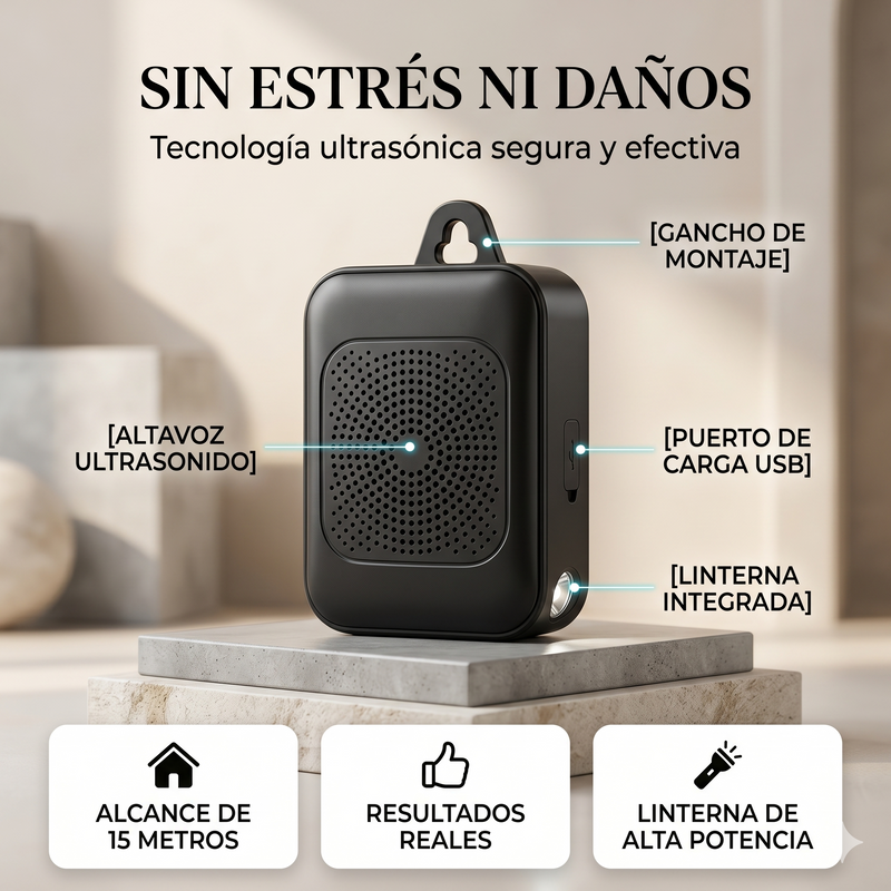 Dispositivo antiladridos para Perros Ultrasonido