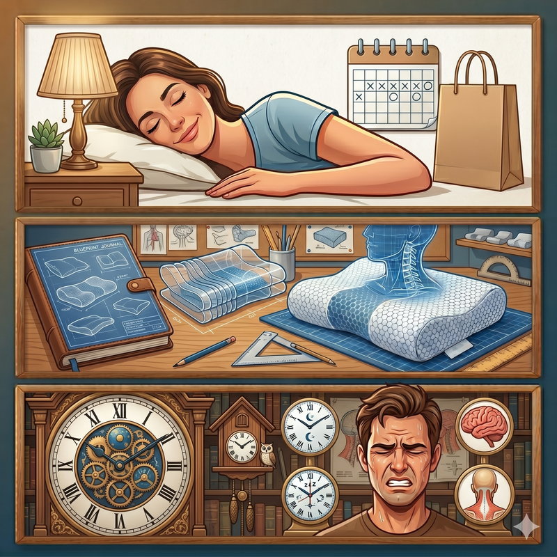 Almohada de punto ergonómica SOMNIA descubre el placer de despertar sin dolores