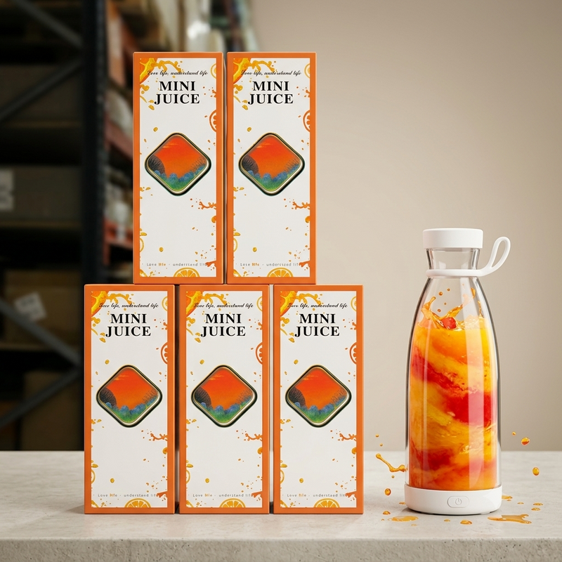 Mini liquidificador portátil de copo branco