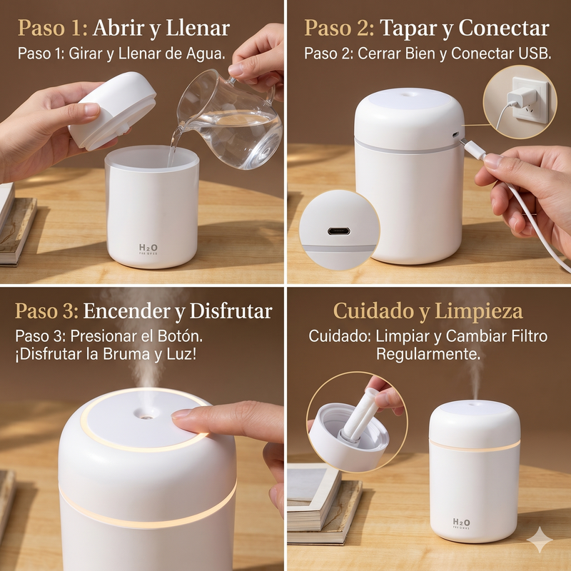 Humidificador LED - Blanco